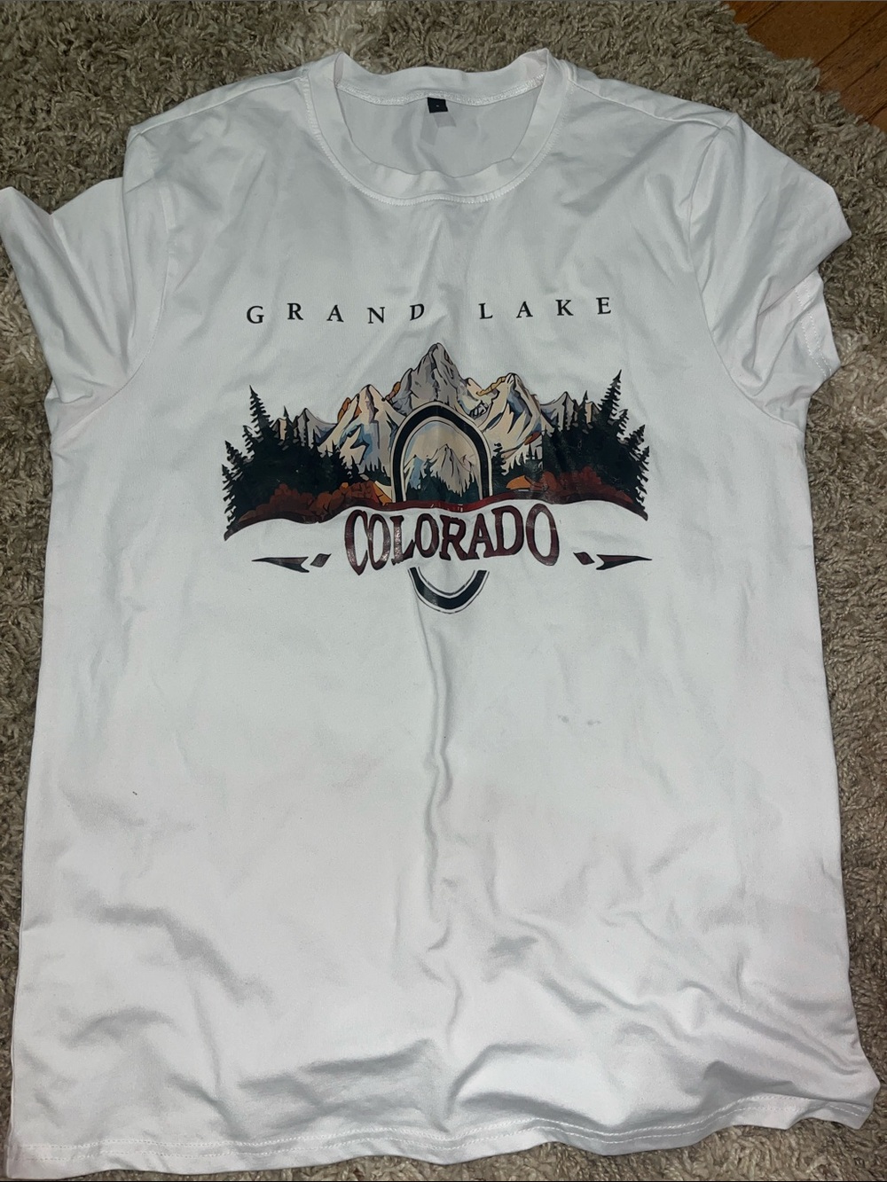 Grand Lake Colorado White Graphic Kids T-Shirt